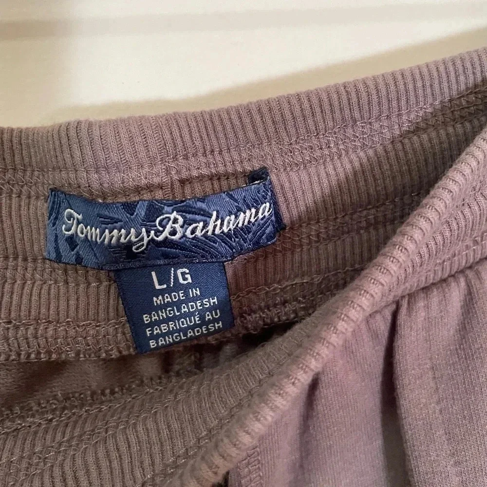 Tommy Bahama Navy Gray Pull-On Jogger Sweatpants With Logo Men's Size Large - Picture 4 of 7